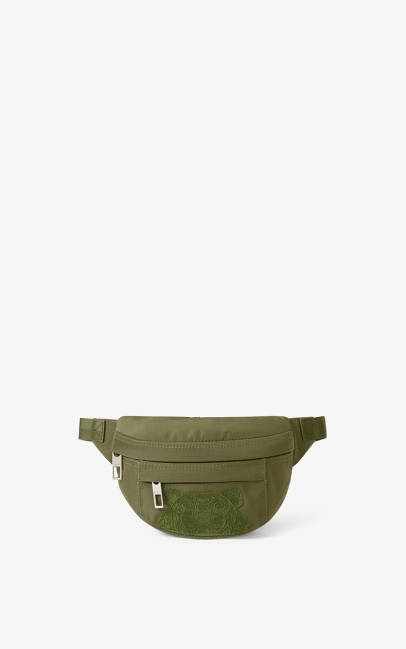 Kenzo Men Kampus Tiger Small Bumbag Khaki